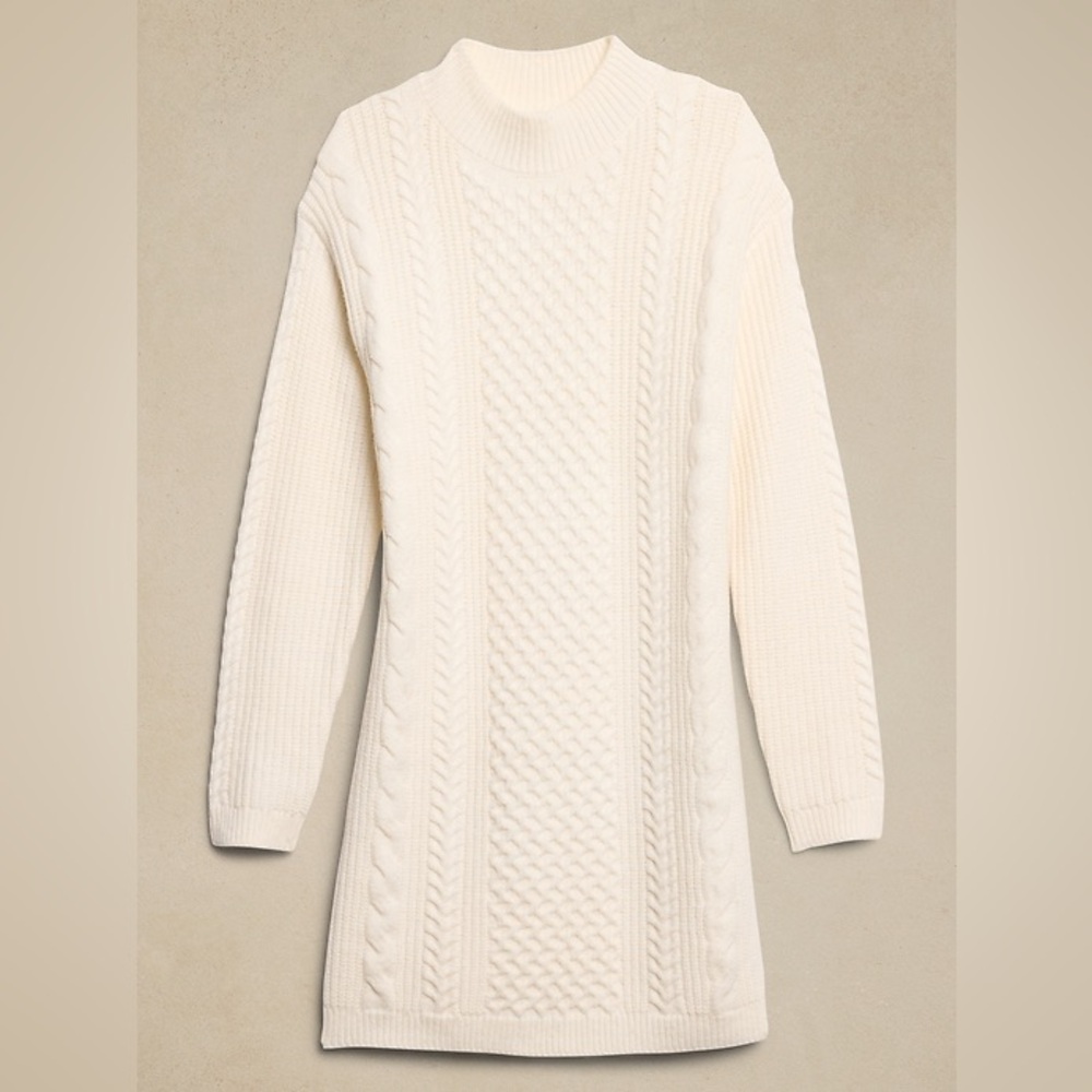 Banana Republic Cable Mini Sweater Dress (Size Women’s S)